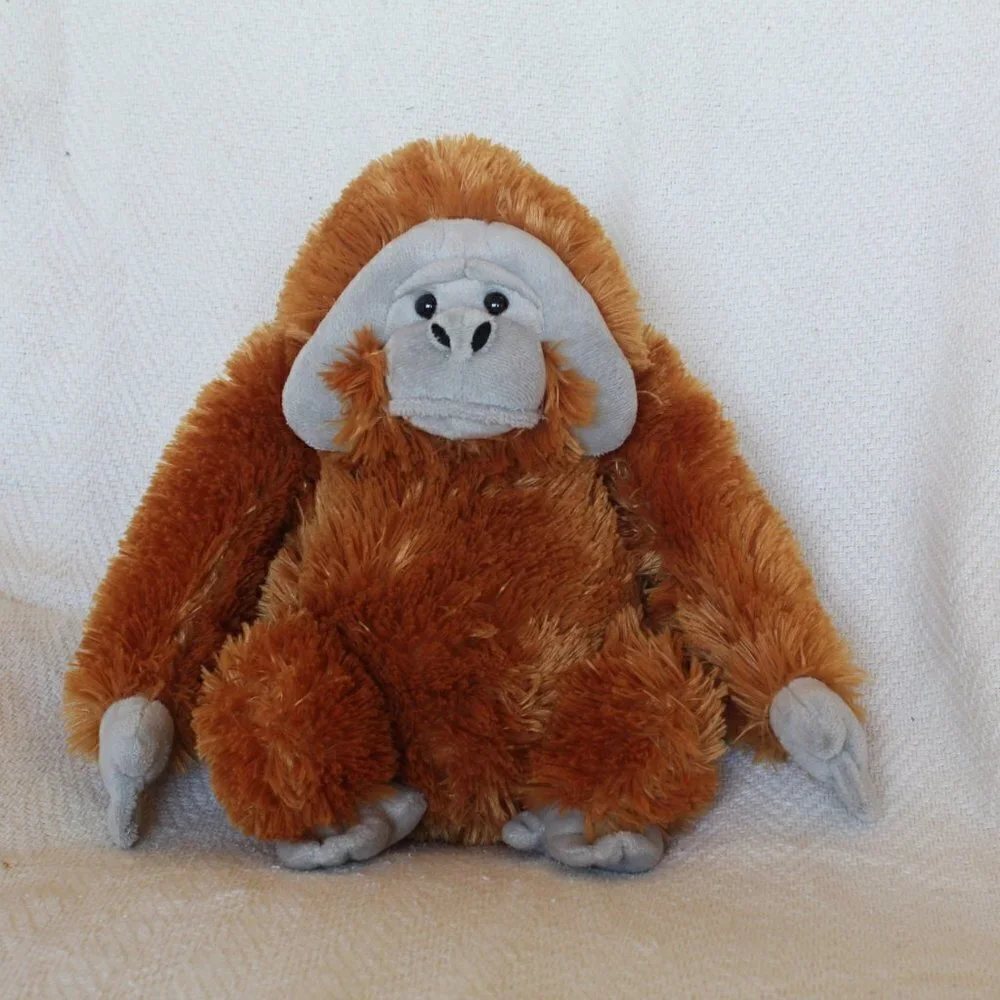 Aurora Destination Wild Republic Orangutan Stuffed toy Animal Plush Seated monke